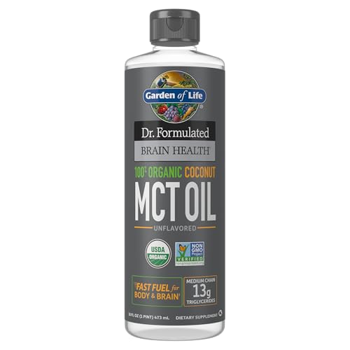 Garden of Life Dr. Formulated Organic Coconut MCT Oil, 16 Fl Oz