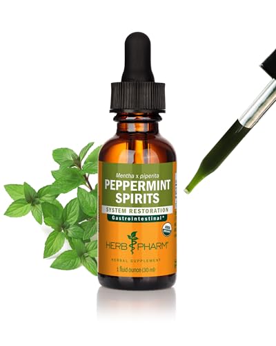 Herb Pharm, Organic Peppermint Spirits Liquid Extract: Herbal Digestion Support | Mentha