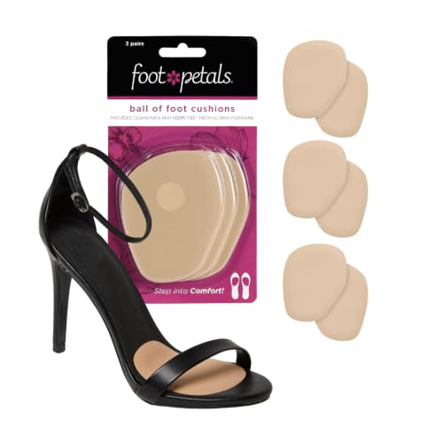 Foot Petals Ball of Foot Cushions, Metatarsal Pad, Lasting Comfort Relief, Prevent