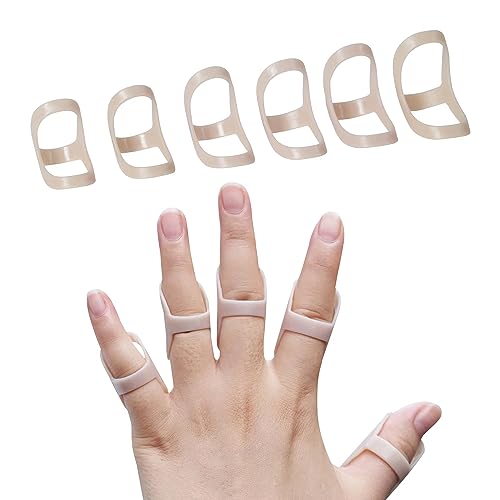 Soft Home 6 Pack Oval Finger Splints Sizes (5, 6, 7, 8,