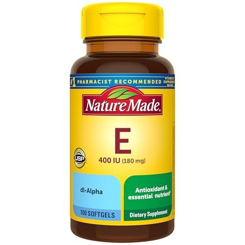 Nature Made Vitamin E 180 mg (400 IU) dl-Alpha, 100 Softgels |
