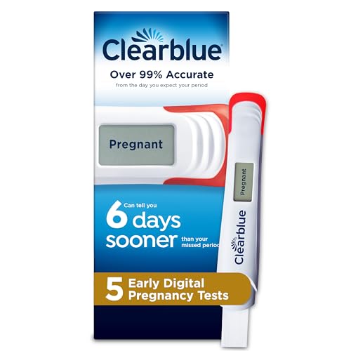 Clearblue Early Digital Pregnancy Test, Early Detection at Home Pregnancy Test, 5
