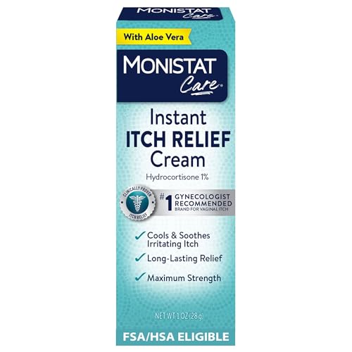 Monistat Instant Itch Relief Cream for Women, Fragrance-Free, 1 Oz | Fragrance-Free,