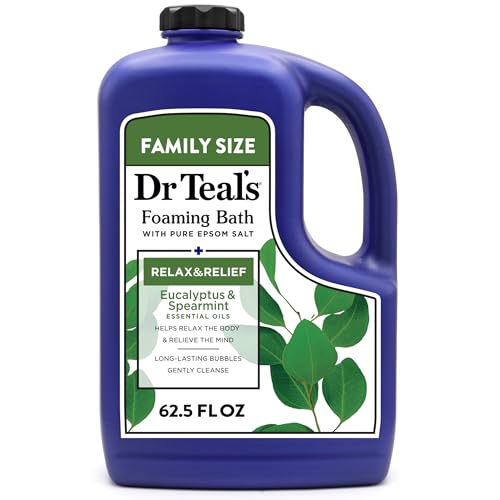Dr Teal's Foaming Bath with Pure Epsom Salt, Relax & Relief with