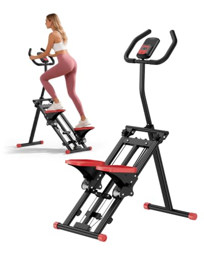 Stair Stepper for Home, 3-Level Resistance with Non-Slip Pedals & LCD | Foldable Compact Design, Full Body Toning for Cardio, Weight Loss & Home Workouts