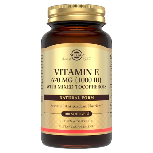 Solgar Vitamin E 670 mg (1000 IU), 100 Mixed Soft Gels -