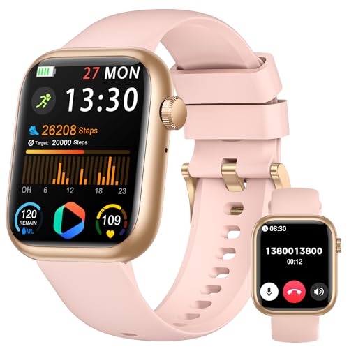 Smart Watch for Men Women(Answer/Make Call), 1.83" Fitness Watch with Heart Rate/Blood Pressure/Blood Oxygen, Pedometer, Sleep Tracker,120+ Sport Modes, IP68 Waterproof Fitness Tracker for Android iOS