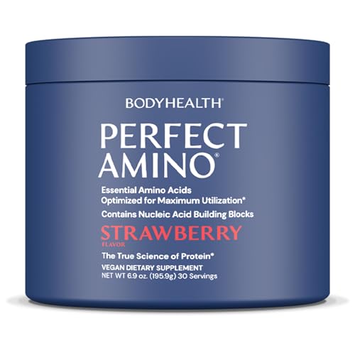 BodyHealth PerfectAmino Powder - BCAA and EAA Powder for Pre and Post