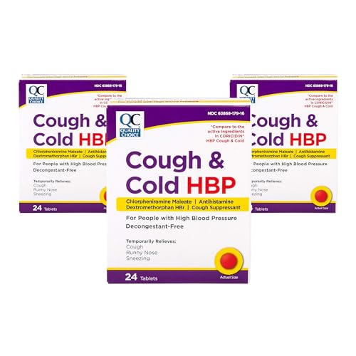 Quality Choice HBP Decongestant Free, Cough and Cold Medicine, High Blood Pressure