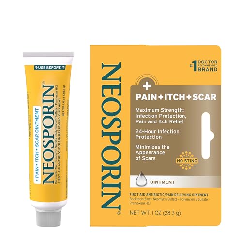 Neosporin + Pain, Itch & Scar Triple Antibiotic Ointment, 1 oz |