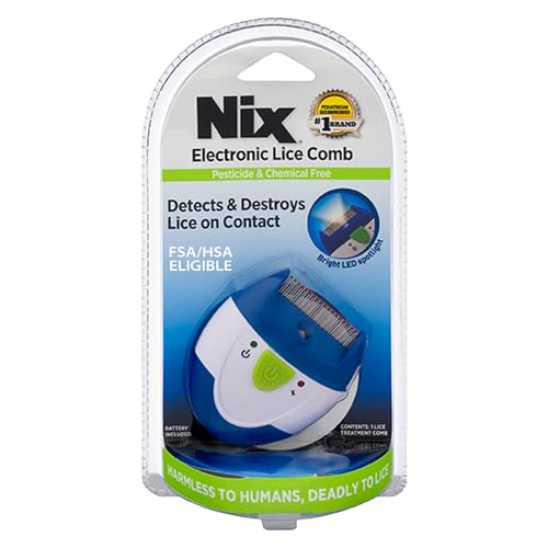 Nix Electronic Lice Comb, Removes Nits From Hair, 1 Count | Effective