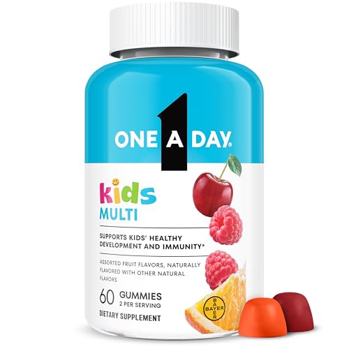 One A Day Kids Multivitamin Gummies, Kids Vitamins with Vitamin C, D,