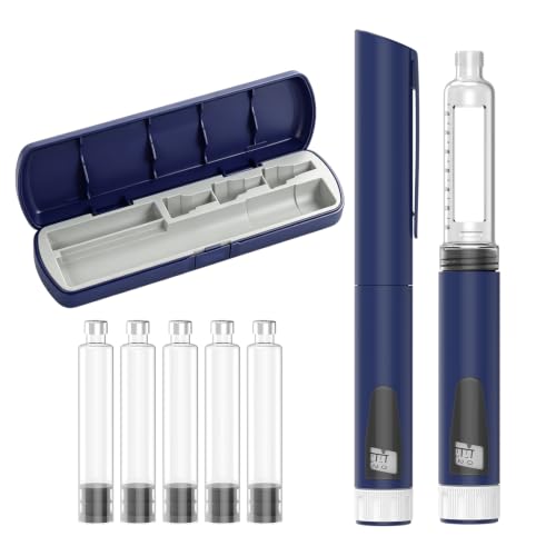 V2 Injection Pen, Pen Injector, Reusable Injection Pen, Blue | Precise 80-Unit