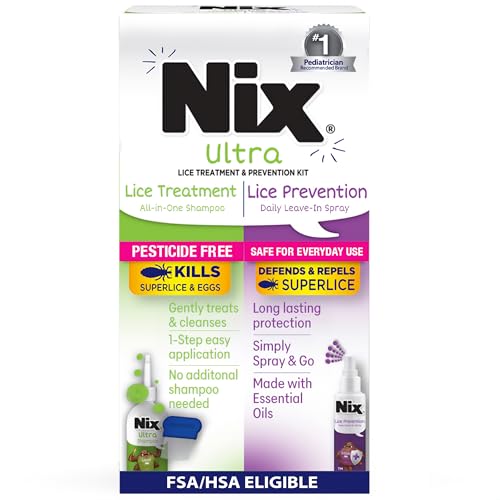 Nix Ultra All-in-One Lice Treatment & Prevention Kit | 4 Fl Oz
