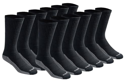 Dickies Men's Dri-Tech Original Moisture Control Crew Socks, Available in M-XXL (6,