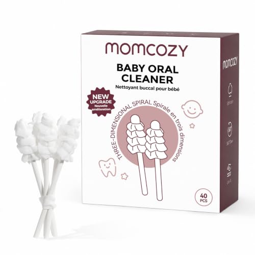 Momcozy Baby Tongue Cleaner Baby Toothbrush Disposable Oral Cleaner 40Count | Baby