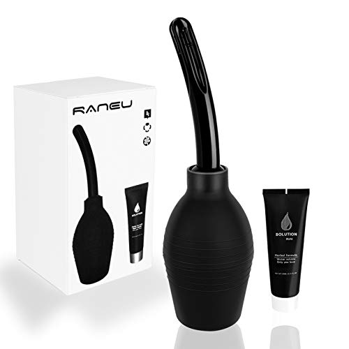 RANEU Enema Bulb Kit with Lube Anal Douche Superior Materials Douche for