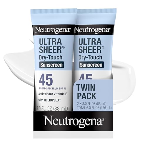 Neutrogena Ultra Sheer Dry Touch Sunscreen Lotion SPF 45, 2 x 3
