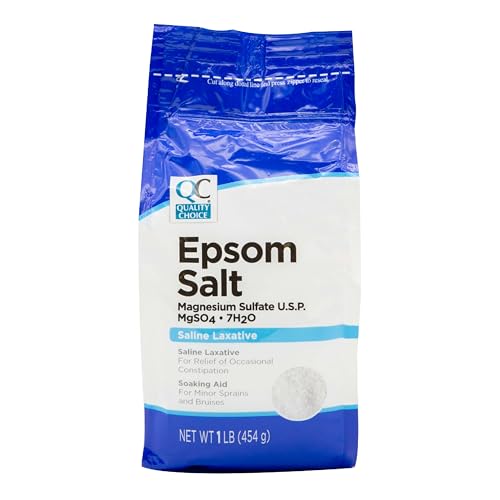 Quality Choice Epsom Salt, Magnesium Sulfate, Soaking Solution for Aches, Pains, Sprains