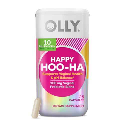 OLLY Happy Hoo-Ha Capsule, Vaginal Probiotics for Women - 25 Count |
