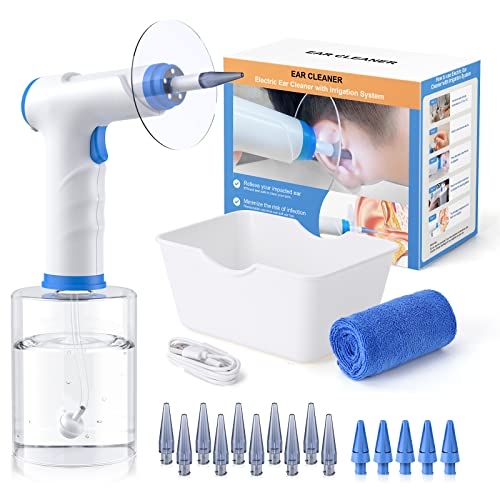 Electric Ear Wax Removal Kit for Adults with 4 Cleaning Modes, Home