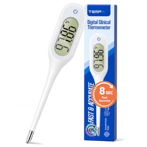 8 Seconds Basal Thermometer for Adult & Kids, Accurate & Safe Thermometer