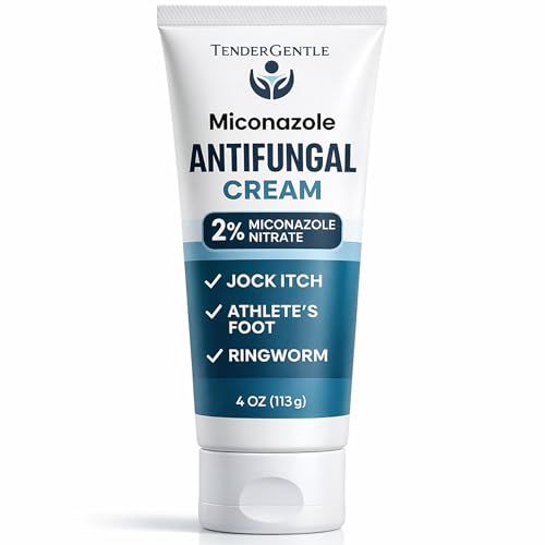 TenderGentle Miconazole Antifungal Cream for Skin - 4 oz of Miconazole Nitrate