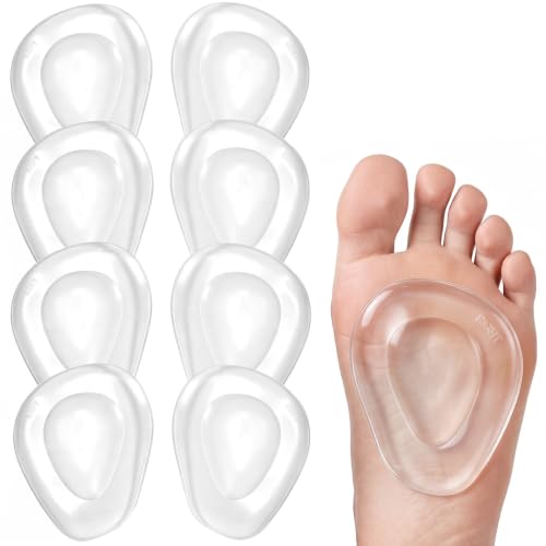 FCYIMI 8 Pack Metatarsal Pads Women Men, Ball of Foot Cushions |