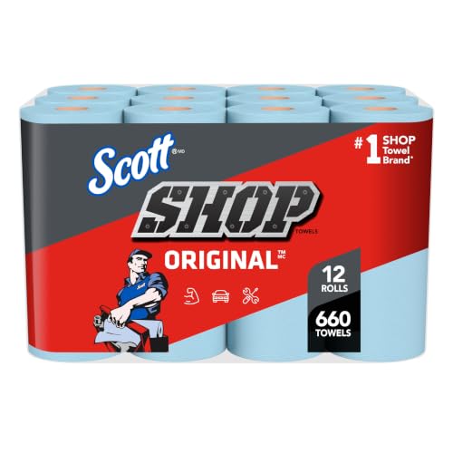 Scott Shop Towels Original, 55 Towels/Roll, 12 Rolls/Case
