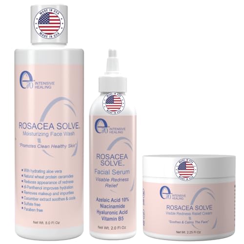 Rosacea Treatment Skincare for Women & Men - Face Wash, Rosacea Cream