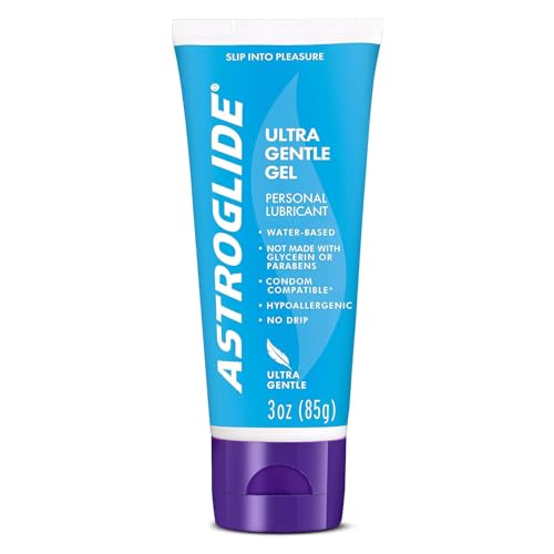 ASTROGLIDE Ultra Gentle Gel Lube, Hypoallergenic, 3 Fl Oz, Travel Size |