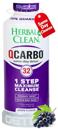 Herbal Clean Qcarbo32 Same Day Detox Cleanse Drink (32 fl oz) -