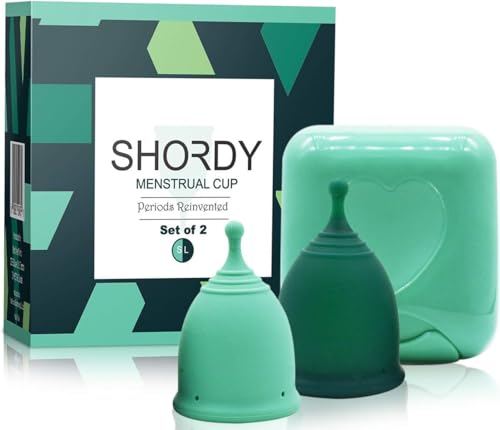 SHORDY Menstrual Cups Small & Large for Changing Cycles Light to Heavy