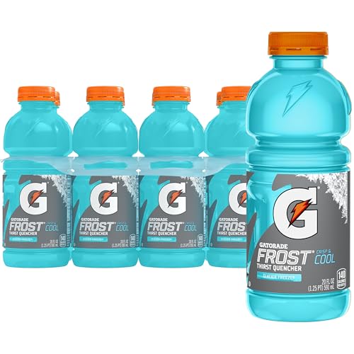 Gatorade Thirst Quencher, Glacier Freeze, 20 Fl Oz (Pack of 8)