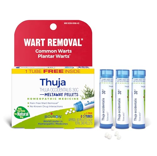 Boiron Thuja Occidentalis 30C Wart Removal Homeopathic Medicine for Painless Removal of