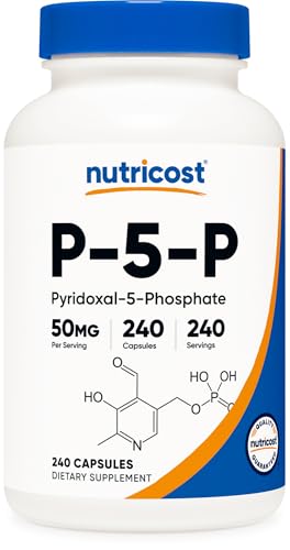 Nutricost P5P Vitamin B6 Supplement (50mg) 240 Capsules, Gluten Free | Pyridoxal-5-Phosphate,