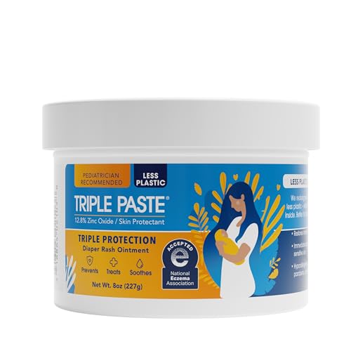 Triple Paste Diaper Rash Cream, Zinc Oxide Baby Ointment, 8 oz |