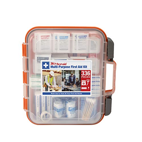 24/7 First Aid OSHA Compliant First aid Kit, All-Purpose 100-Person Emergency First