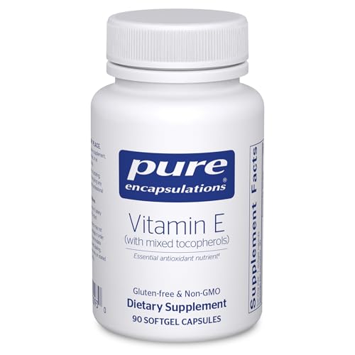 Pure Encapsulations Vitamin E (with Mixed Tocopherols), 90 Softgel Capsules | Antioxidant