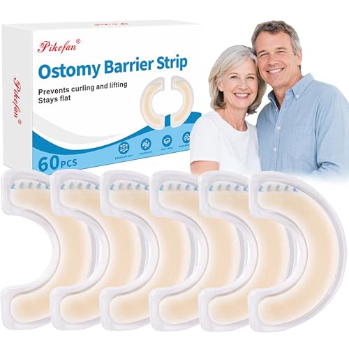 60 PCS Enhanced Ostomy Barrier Strips, Medical Hydrocolloid ostomy supplies, Skin Adhesive