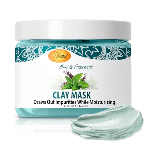SPA REDI Salon Pedicure Clay Foot Mask, Cooling Hydration, 16 oz |