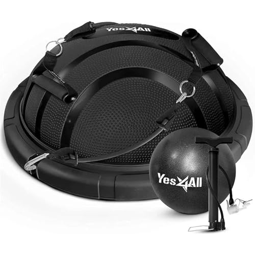 Yes4All 880LBS Half Ball Balance Trainer, Pilates Balance & Stability Ball for