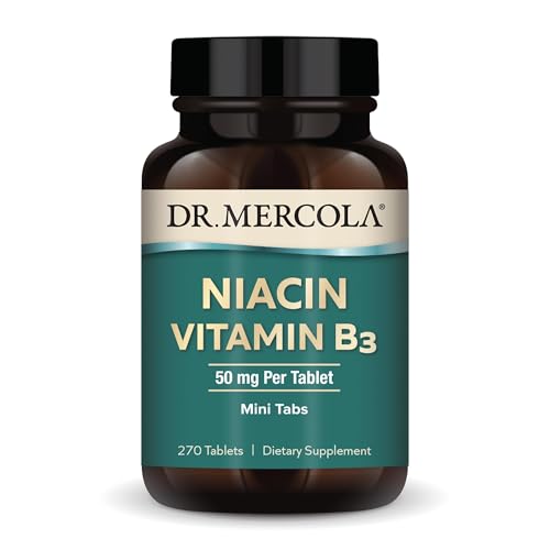 Dr. Mercola Niacin Vitamin B3, 50 mg, 270 Tablets (90 Servings) |