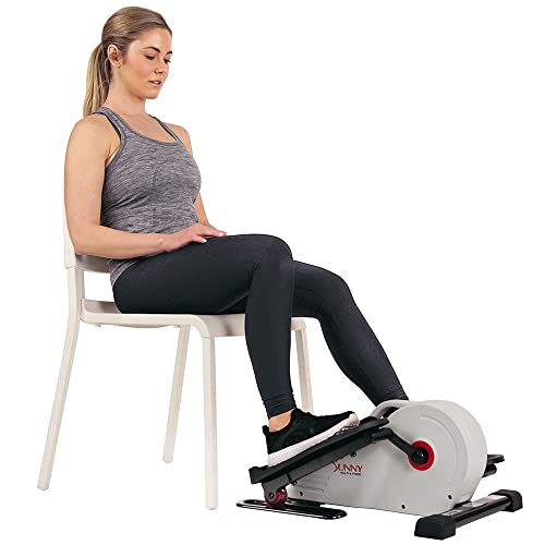 Sunny Health & Fitness Under Desk Pedal Exerciser, Portable Seniors | Sitting