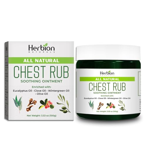 HERBION Naturals Chest Rub - Soothing Ointment with Soothing Vapors for Adults