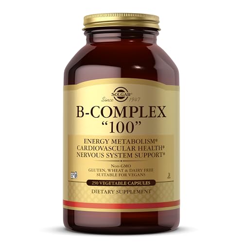 Solgar B-Complex 100", 250 Vegetable Capsules - Nervous System Support - Supports