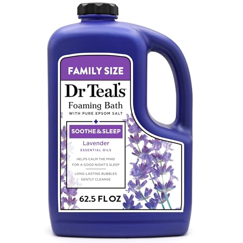 Dr Teal's Foaming Bath with Pure Epsom Salt, Soothe & Sleep with