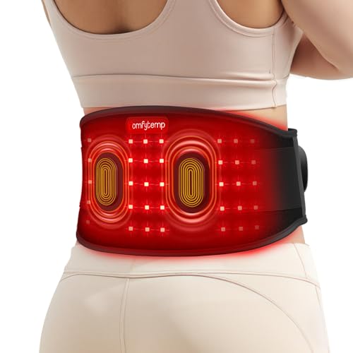 Comfytemp Red Light Therapy Vibration Massage Belt, Cordless, Lower Back | Wearable