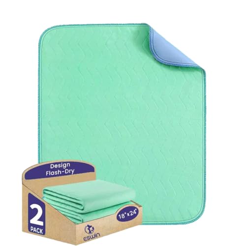 Washable Underpads,Super Absorbency Reusable Bedwetting Incontinence Pads for Kids, Adults, Elderly, and