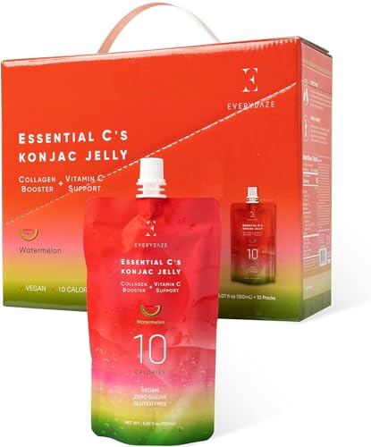 EVERYDAZE Essential C’s Konjac Jelly | Watermelon | Plant-Based Collagen Booster |
